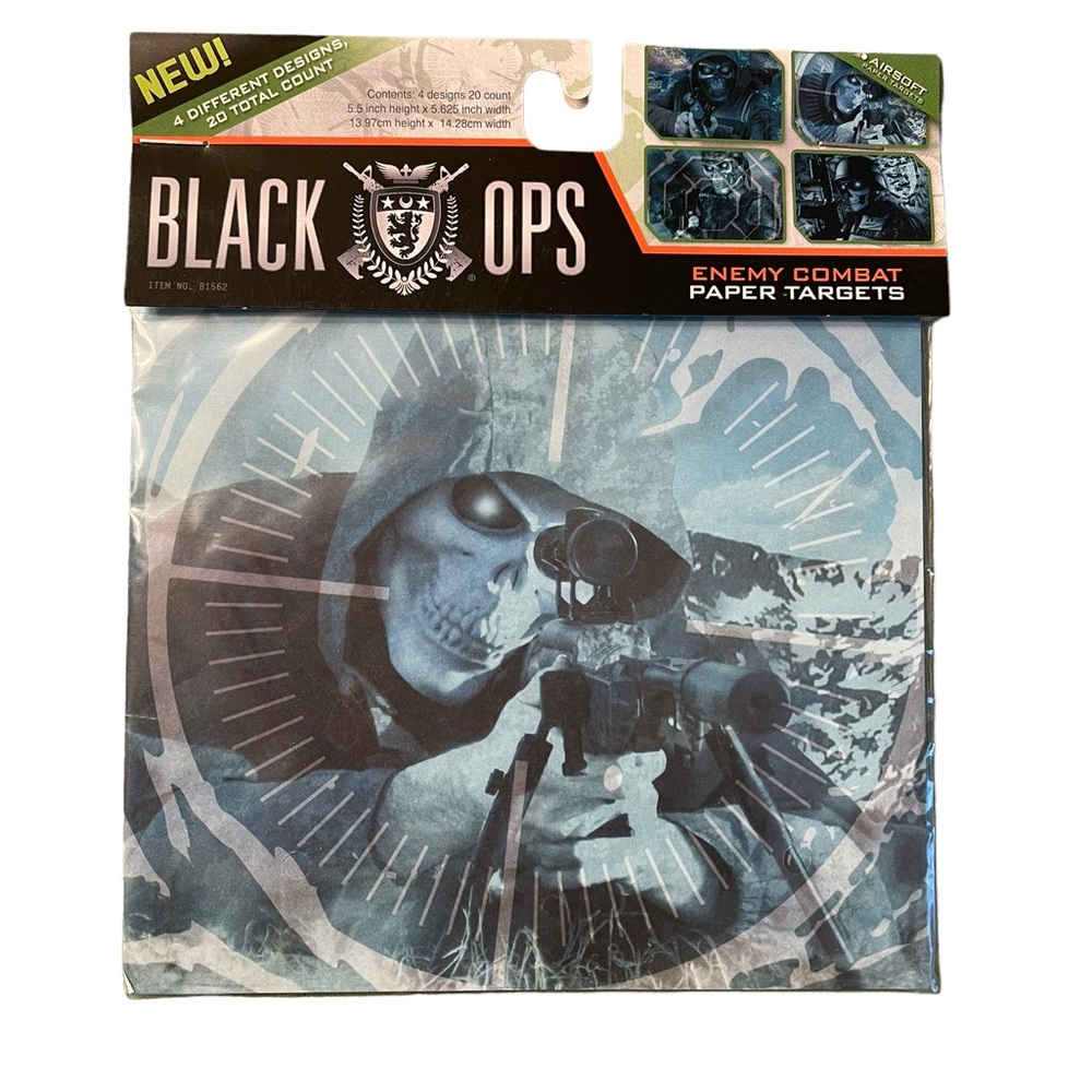BLACK OPS Targets Zombie 5” Set of 20